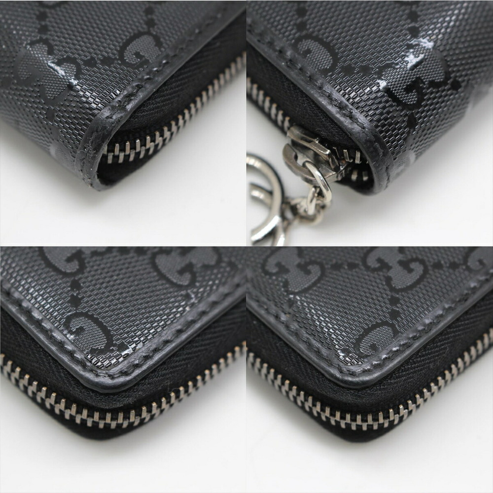 Gucci Gg Implement Leather Round Zipper Wallet Bl… - image 6